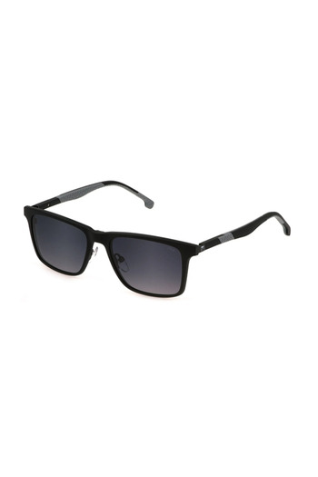 FILA Men's Polarized Clip-On Eyeglass Frames UFI530 568P, Metal, Black, 54 mm