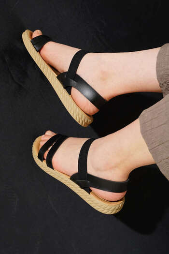 ALMİNA Double Belted Women's Sandals
