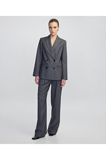 MISS IPEKYOL Hotfix baskılı kruvaze blazer