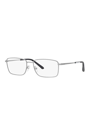 Armani Exchange eyeglasses frames, AX 1057 6020, rectangular, silver, metal, 56 mm x 17 mm x 145 mm