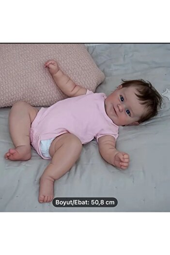 Kayra 50 Cm Silikon Bebek Oyuncak Vinil Bebek
