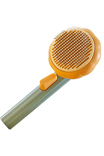 SDEPOT Animal brush, SDEPOT, with leather protection points, orange