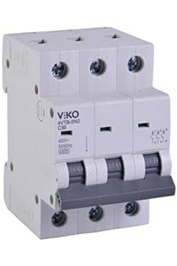 STOREMAX صمام حماية أوتوماتيكي 4VTB-3C50 من سيلبيوست، 4.5 كيلو أمبير، نوع C، 3 أقطاب، 50 أمبير، عصري 266450