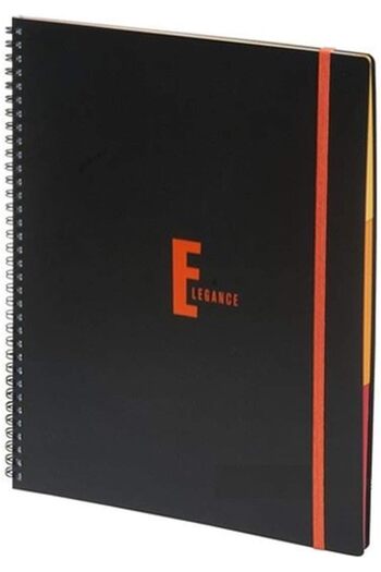 STOREMAX Snshop Color Elegance A4 Notebook Lined 160 Pages Spiral Bound 467437