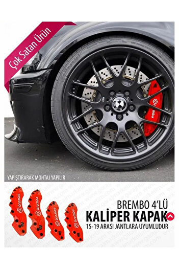 Shurima Marketing Ford Puma Uyumlu Brembo Kırmızı Yağ Hortumlu Kaliper Kapağı 4'lü