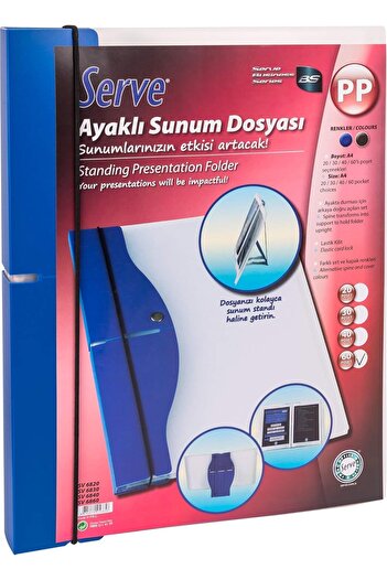 STOREMAX Snshop Sv-6860-Lac Serve Standing Presentation File, Navy Blue 467437