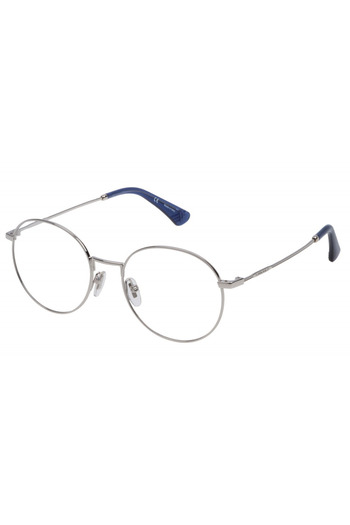 Police Women's Eyeglasses Frames VPL665 0579, Metal, Silver, 52 mm