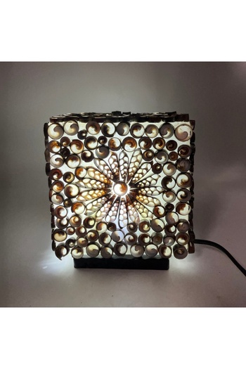 OEM Boho Shell Lamp - Square Twist Globe - 15cm