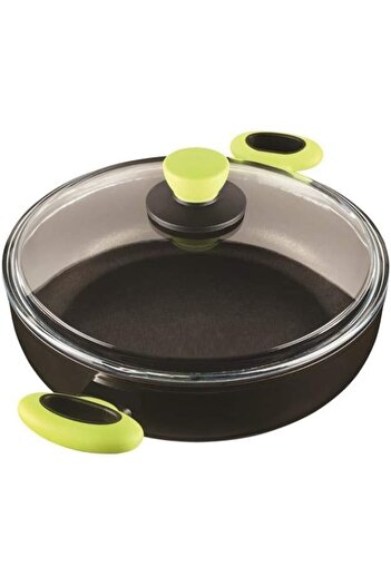 STOREMAX Polysight Titanium 28cm Shallow Pot/Green Trendzap 467437