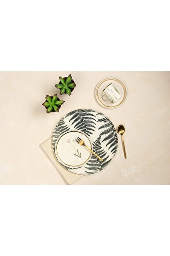 STOREMAX Goldwhirl 19 Piece Cake & Tea Set for 6 People Trendflash 467437
