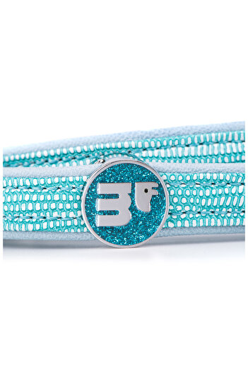 My Family Turquoise Saint Tropez Leash in Synthetic Fiber