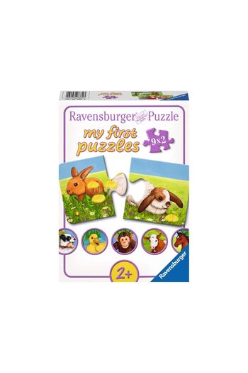 RAVENSBURGER Puzzle - Adorable Animals, 9x2 pieces