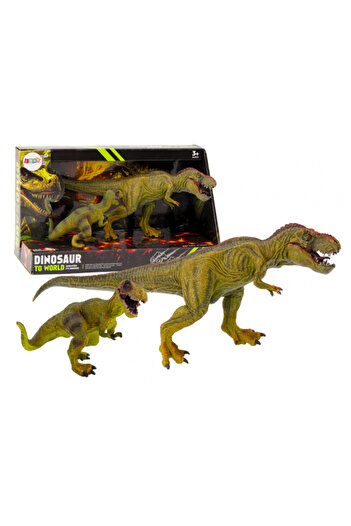 REBELS Figurines Dinosaurs Tyrannosaurus with Small Set, 2 Pieces