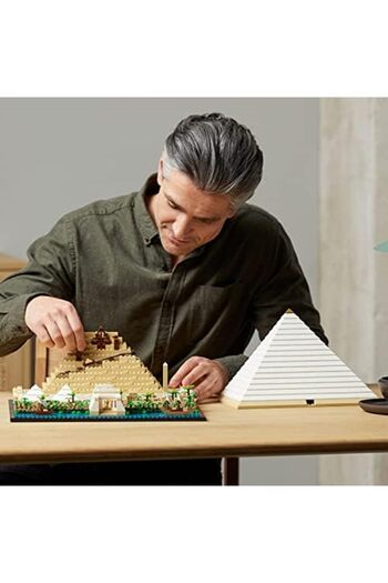 STOREMAX Snshop Architecture Architecture Icons Collection: Pyramid of Khufu 21058 - Collectible for Adults