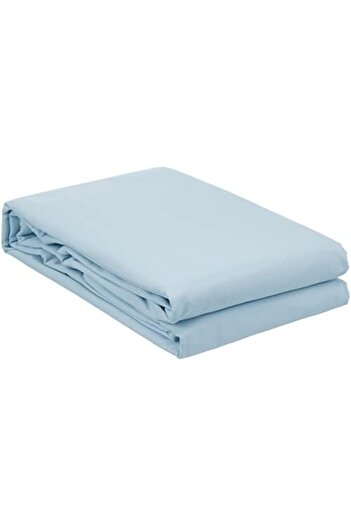 STOREMAX Snshop Basic Ranforce Plain 100% Cotton Duvet Cover, Blue, Double Size 467437