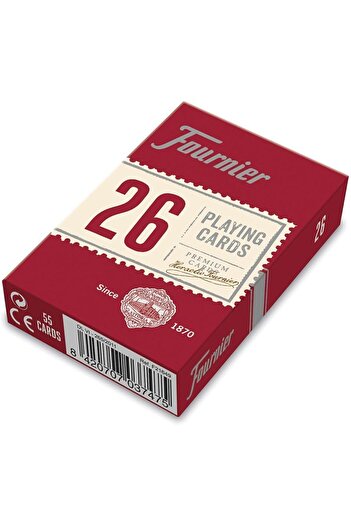 STOREMAX Bridge Playing Cards Nº 26, Standard Index, Red / Blue