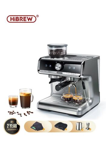HIBREW Barista Pro Bean to Espresso, Commercial Level Coffee Machine with Full Kit