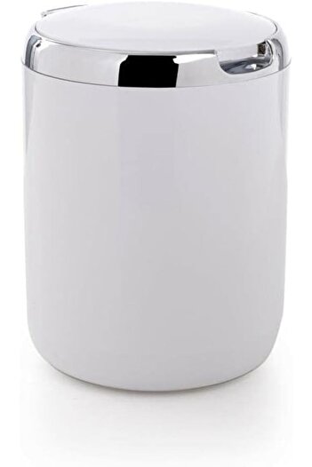 STOREMAX Polysight Pacific Trash Can with Plastic Lid 3Lt 15,5 X 20 cm White Trendzap 467437