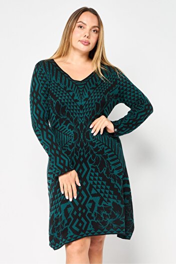 Desigual Women Allover Print Bodycon Dress, Multicolor
