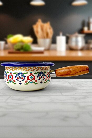 İnci Emaye No 20 Enamel Pot, Serving, Food Camping, Picnic, Dowry