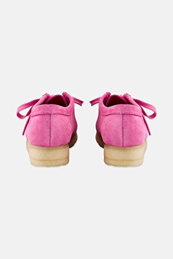 CLARKS Women Standard Wallabee Lace Up Shoes, Pink