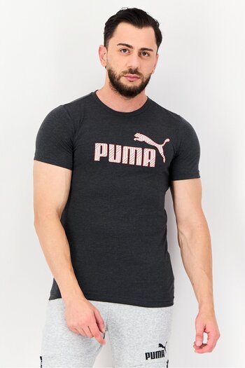 Puma Men Slim Fit Short Sleeve Outdoor T-Shirt, Charcoal