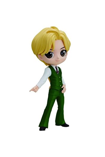 BANDAI Figurine - Q Posket - BTS - Tinytan - Dynamite V, Green, 14 cm
