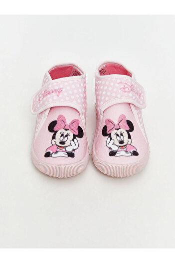 LC Waikiki LCW STEPS YENİ SEZON Minnie Mouse Baskılı Kız Bebek Panduf