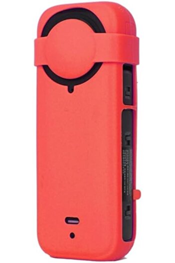 O Ozone Case for Insta360 X4 | Silicone Carrying Case with Guards Lens Cover Cap - Red