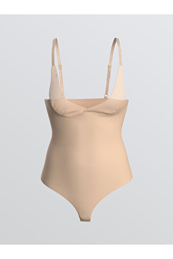 LC Waikiki Pink Flat Strap Women's Bodysuit Corset
