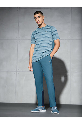 Technosport By Styli Men Blue Straight Fit Track Pants