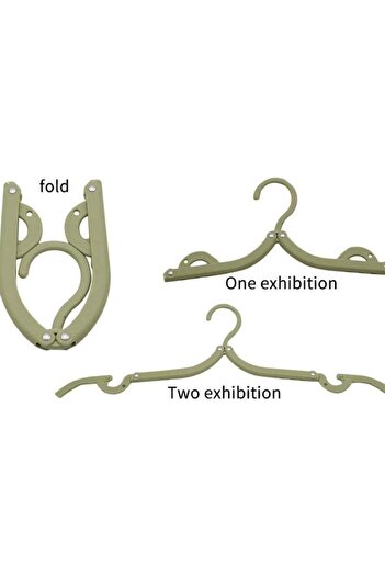 COOYA 10 Pieces Hanger,Retractable & Foldable,Portable,Durable,4 colors,for Household, Wardrobe, Hotel