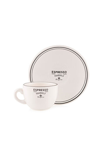LC Waikiki Sparkling Selections from Shining Store |   Printed Ceramic Coffee Cup Set for 2 People 95 ml