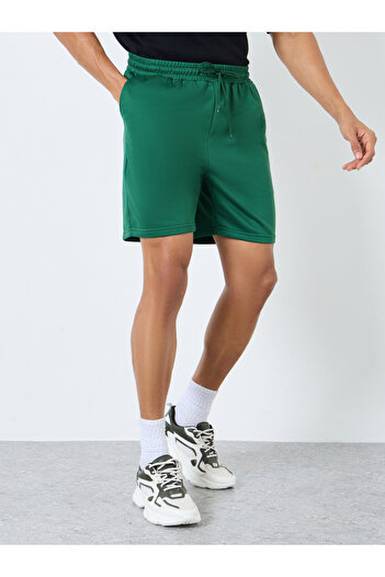 Styli Solid Regular Fit Shorts with Drawstring