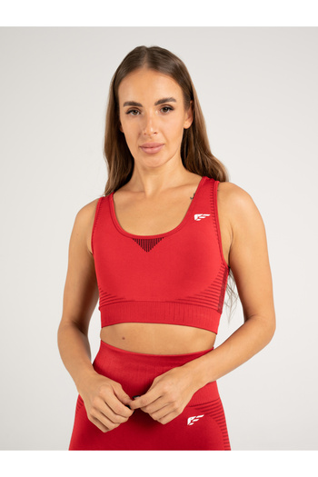 Palmfit By Styli Women Red Balance Seamless Active Sports Bra