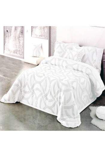 Pierre Cardin Flowy Luxury Sugar Single Duvet Set 6 Pieces