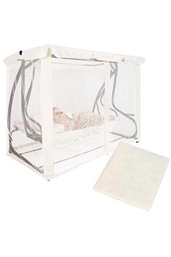 SERSIMO Insect net for garden swing, 165x680 cm, beige