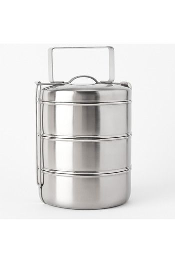 TSUMAB Stainless Steel Bombay Tiffin – 2 Tier (14 x 2)