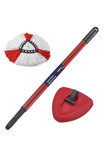 PAA-home Telescopic mop head and mop refill set compatible with Easy Wring/ Turbo/ Ultraspin