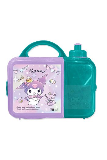 TSUMAB Kuromi Kids Lunch Box with Water Bottle – Cute Bento Set