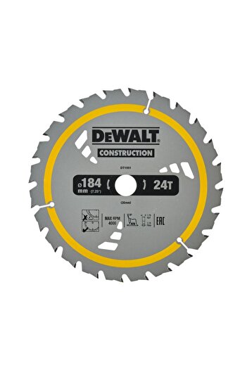 Dewalt - Circular saw blade CONSTRUCTION, 184x20mm, 24 teeth [DT1951-QZ]