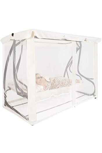 SERSIMO Insect net for garden swing, 165x680 cm, beige