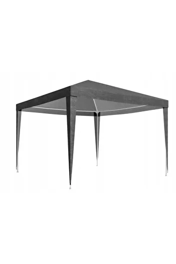 SERSIMO Pavilion roof 300x300 cm, PE 100g/sqm waterproof, with velcro fastening, gray