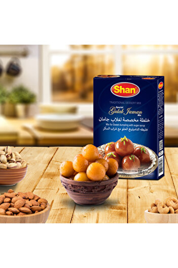 Shan Special Gulab Jaman Mix 100 g Soft & Juicy Dessert Balls | Authentic Sweet Recipe Made Easy
