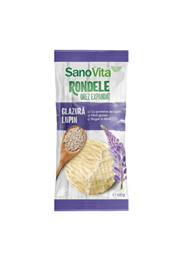 Sano Vita Rice Cakes with Lupin Glaze 66g