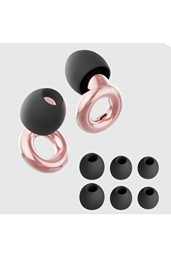 Choice Pink Loop Quiet Ear Plugs for Noise Reduction for Sleeping Silicone Ear Plugs for Swimming Motorbike