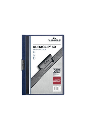 Durable Duraclip 60 Durable Plastic File, Blue