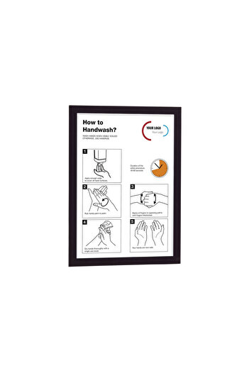 Durable Display stand with self-adhesive frame