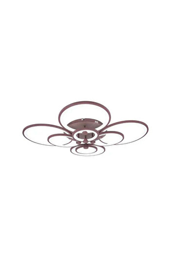 Alista Home LED Chandelier with Remote Control ALANI 200 W, 8 Circles, Cold/Warm/Neutral Light, Dimmable, Brown