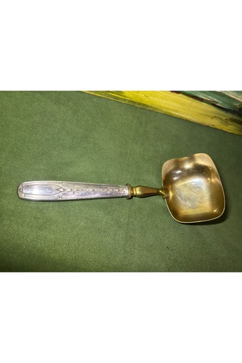 tayfuntufan antika koleksiyon 1960S French Service Sauce Ladle - 21 cm Tall